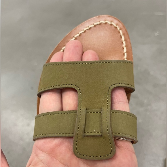 K Jacques St Tropez Menandre Leather Slides / Sandals sz 37 - Picture 10 of 11